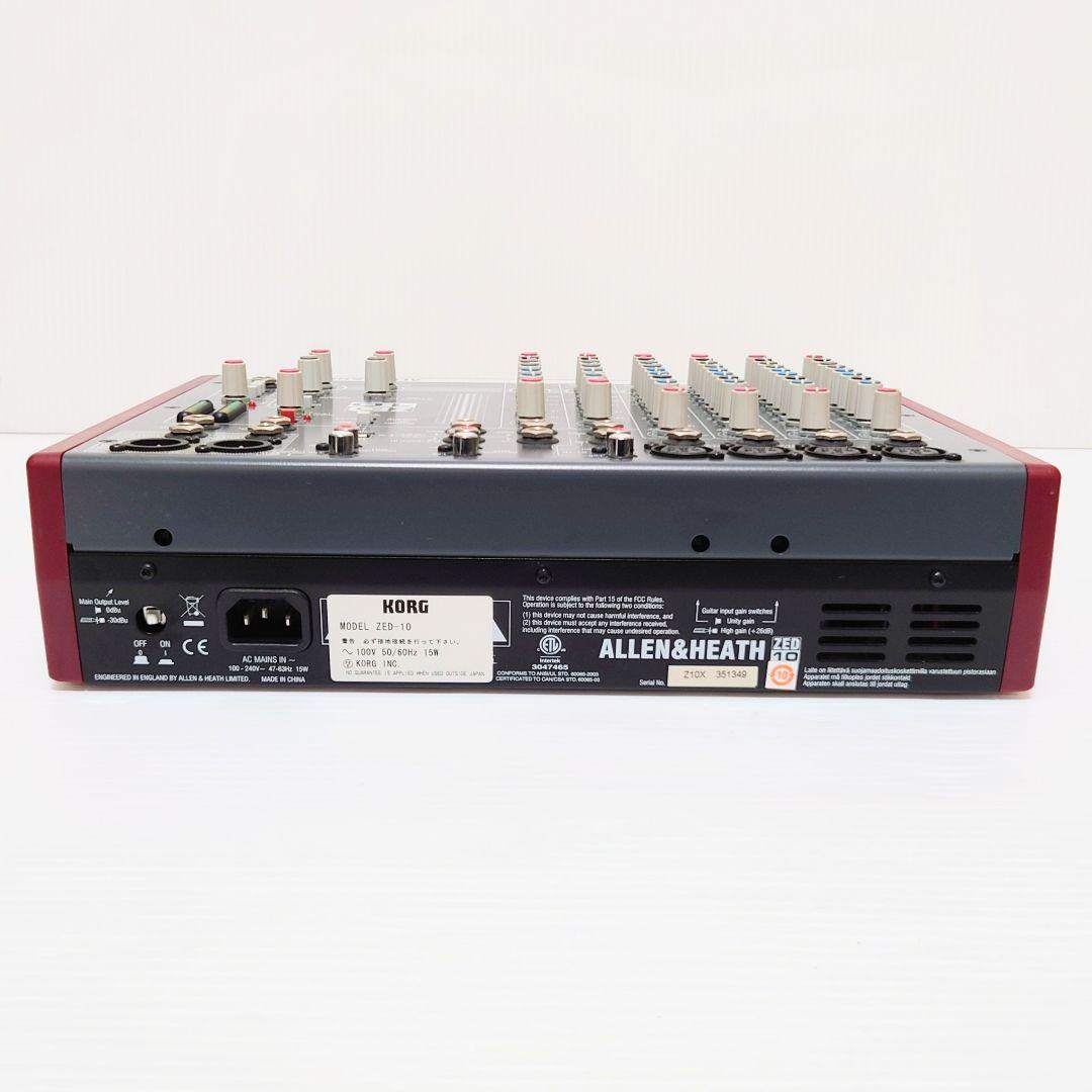 KORG コルグ　ALLEN&HEATH ZED 10FX アナログミキサー