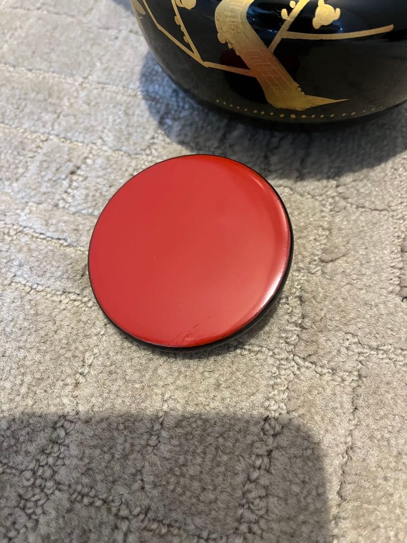 お屠蘇セット　漆塗り　蒔絵松竹梅　極上　輪島塗