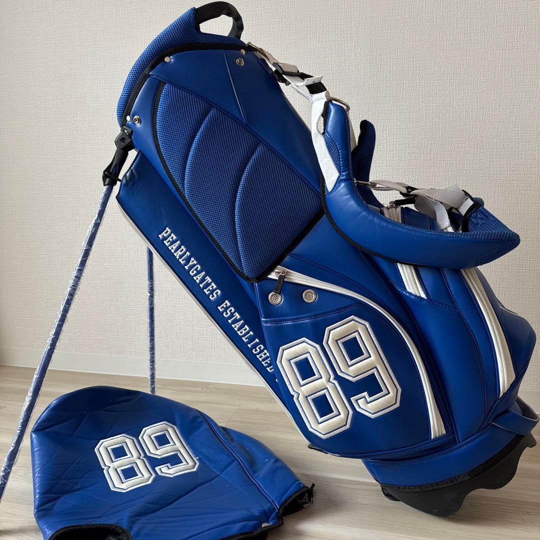 パーリーゲイツ　キャディ バッグ　ショルダー式　スタンド式　軽量　ブルー