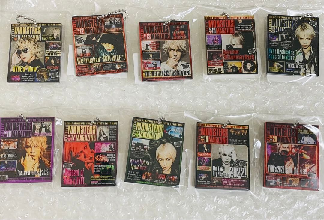 HYDE 会報　アクリルキーホルダー　全10種　コンプリートセット
