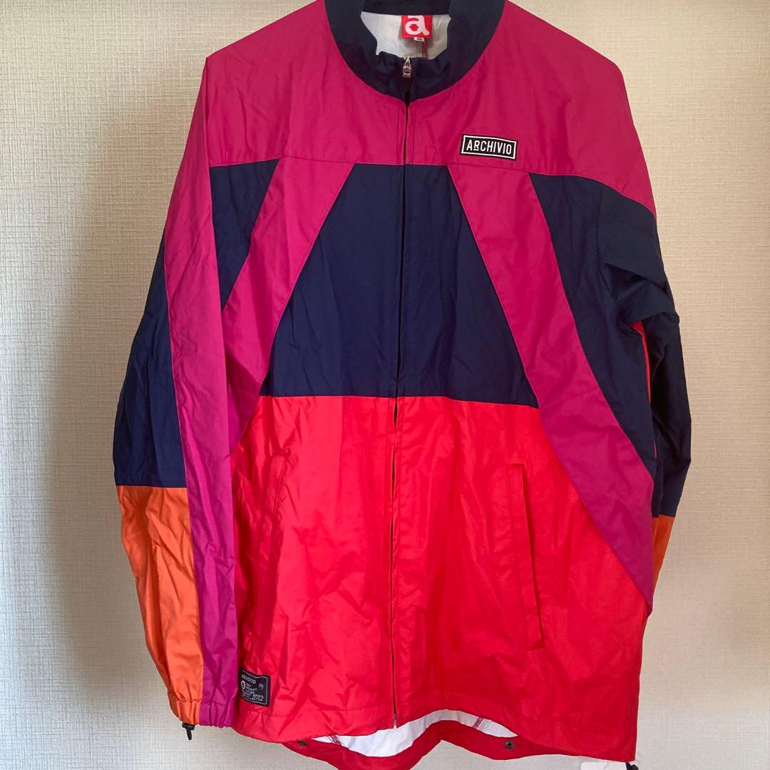 ARCHIVIO ジップアップジャケット ピンク/ネイビー/オレンジ
