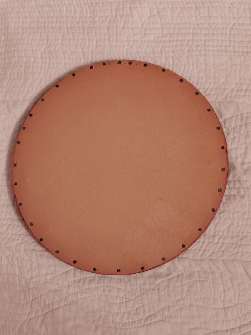 アンティーク ツヴィスト刺繍 樅の森林とトナカイ マホガニー/ウォールナット額