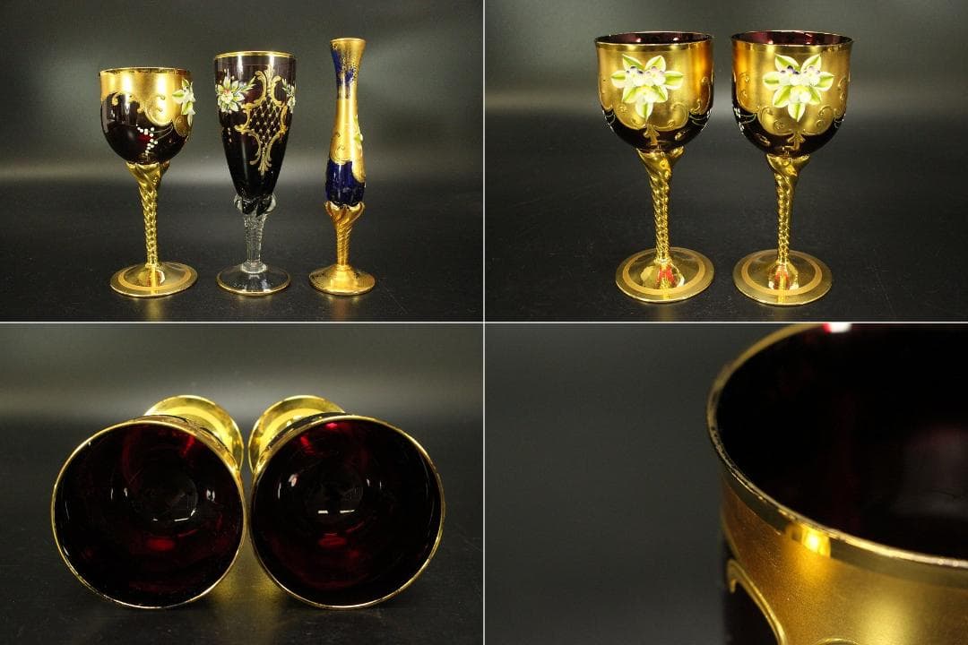 ベネチアガラス ムラノ グラス まとめて(A964)