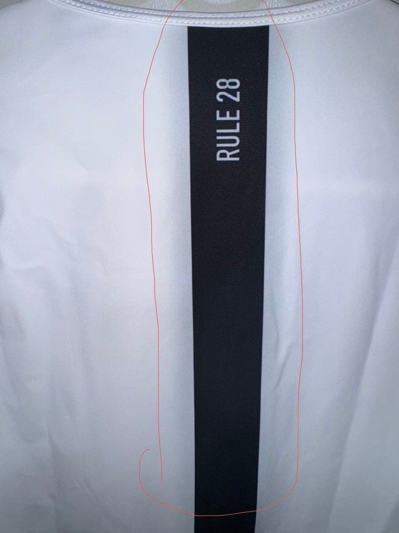 【新品未使用(プリントにじみあり)】 Rule 28 aero jersey M