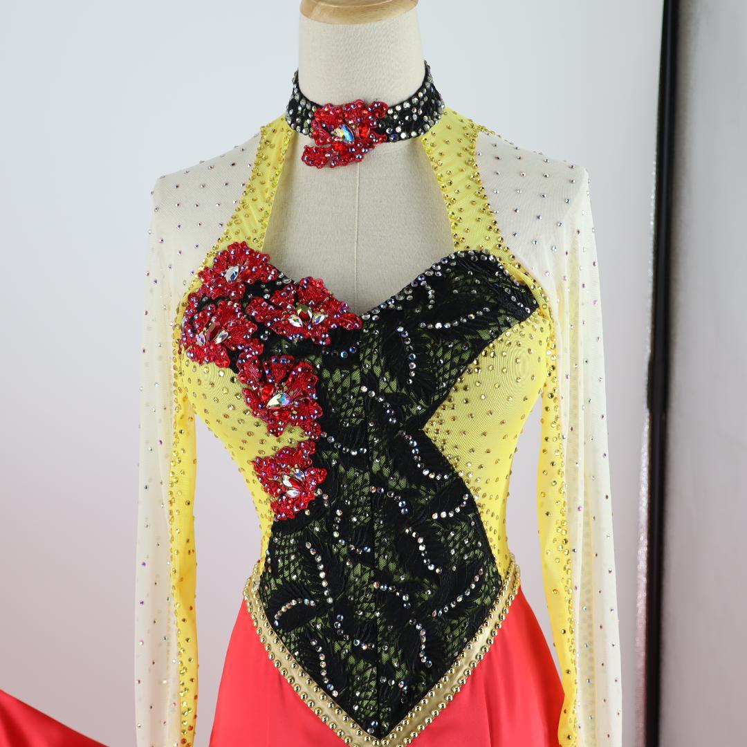 【美品 日本製 社交ダンス衣装】 in the MOOD インザムード ドレス