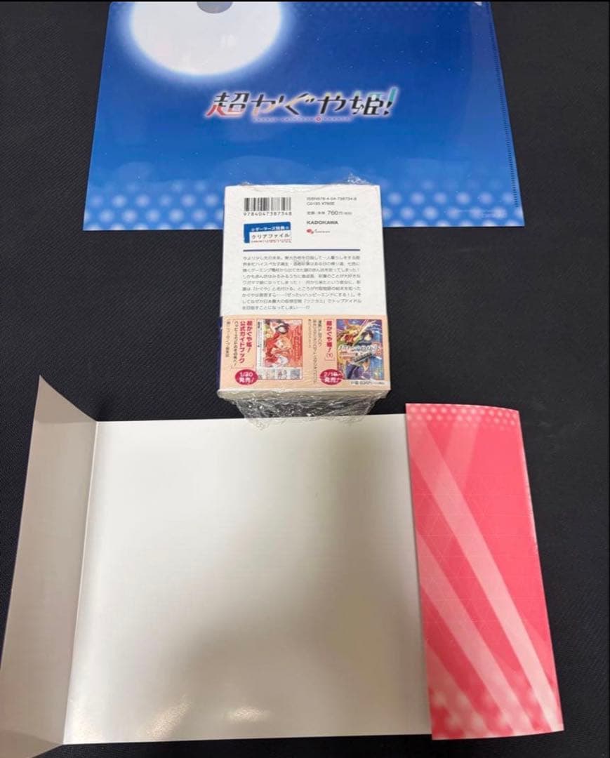 【新品/初版】小説 超かぐや姫！ ゲーマーズ限定 クリアファイル ブックカバー