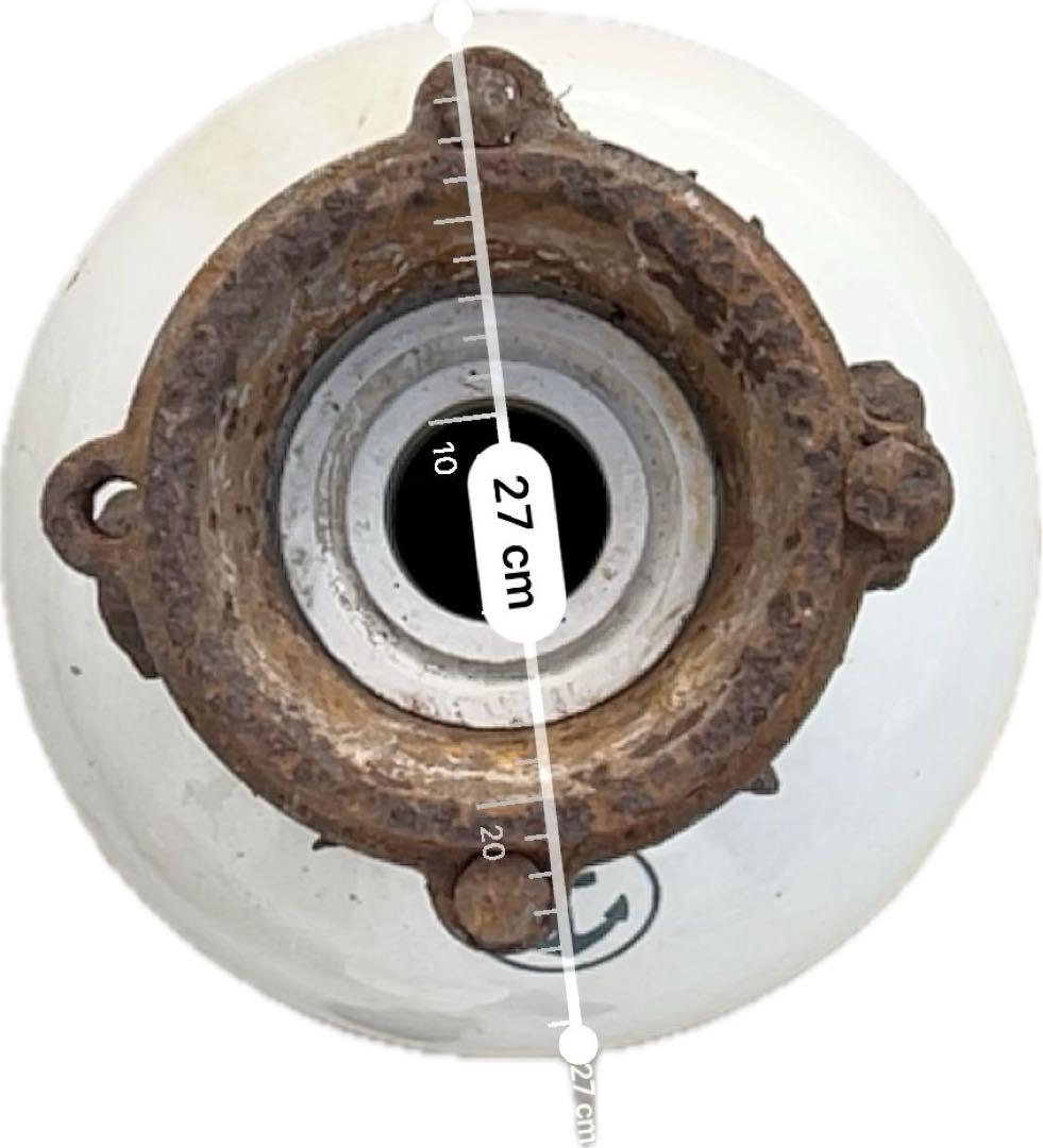 【化学遺産認定】臭素製造 陶磁器製 磁製容器（錨マーク）