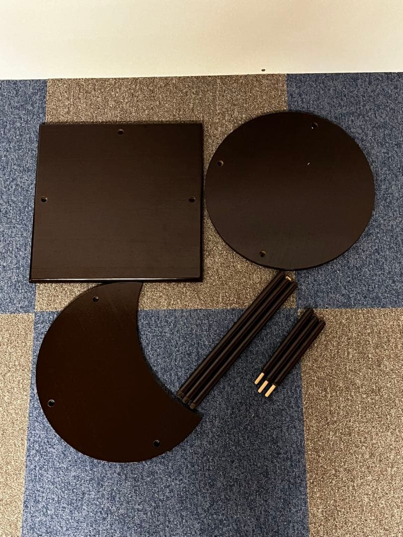 日月棚 飾棚 組立式 茶道具 共箱