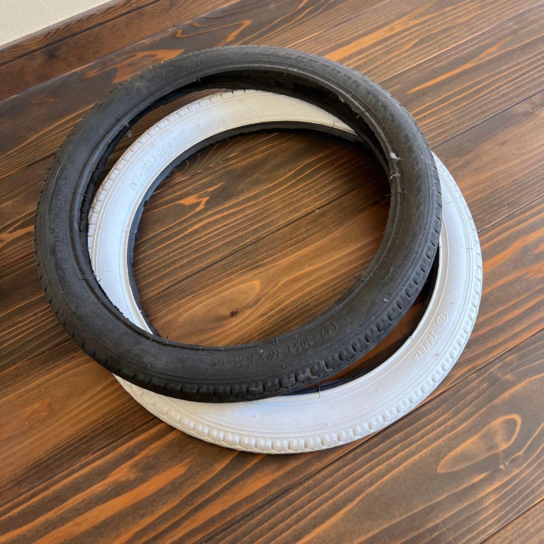 さき　競技用一輪車　16インチ　タイヤ2本付き