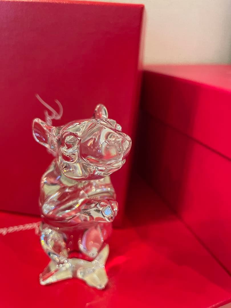 (美品)Baccarat バカラ 干支2020年 ねずみ クリスタル