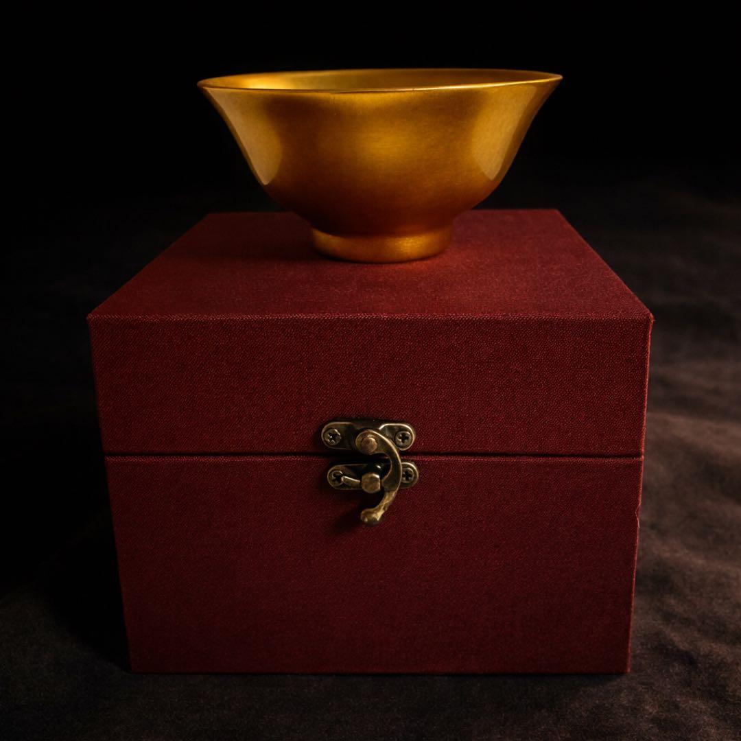 【無形文化遺産・乾漆苧麻】金彩漆椀　天台山　湯春甫 作