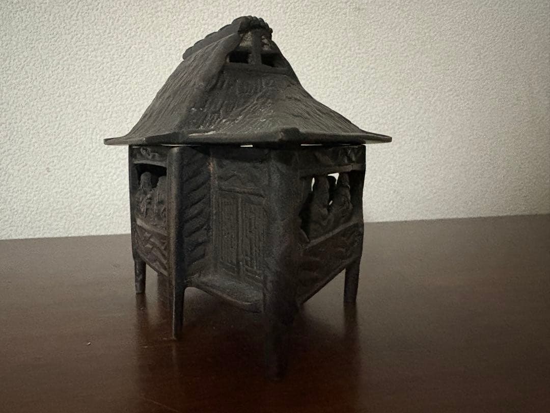 古銅 葛屋 香炉 高さ11cm