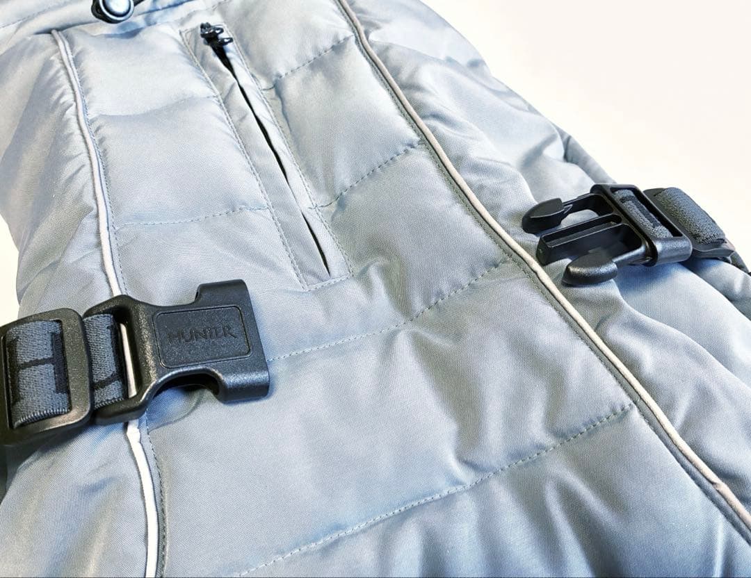 《 美品 》HUNTER 犬 コート パクソン 着丈35 powder blue