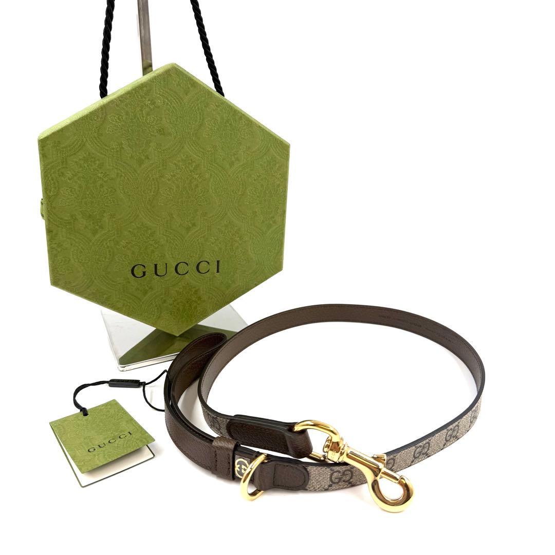 【未使用品】GUCCI GGパターン 小型犬用リード