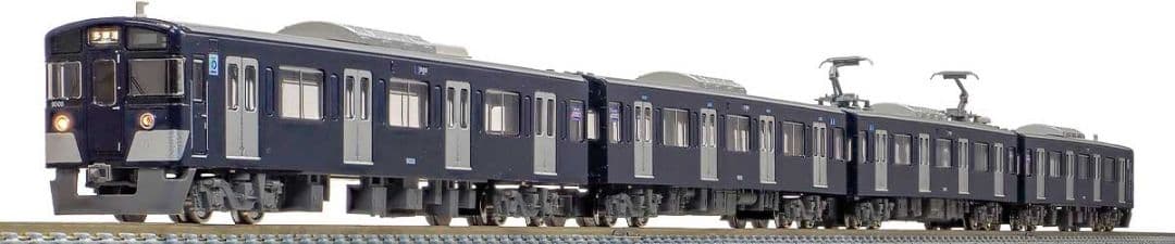 GM31552 西武9000系 (多摩湖線・紺色) 4両編成セット (動力付き)