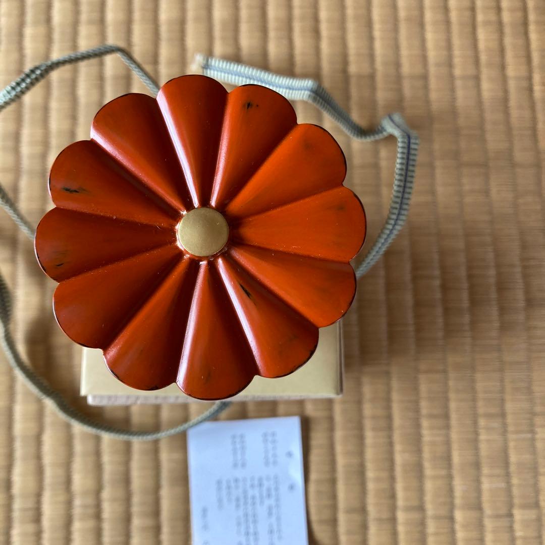 茶道具、輪花根来茶器