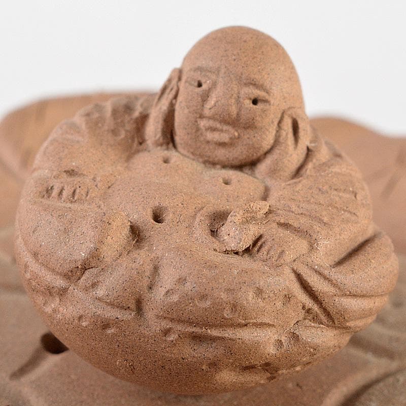 中国　紫砂　黄泥　布袋摘　梅文　急須　茶壷　在銘　C　R5770