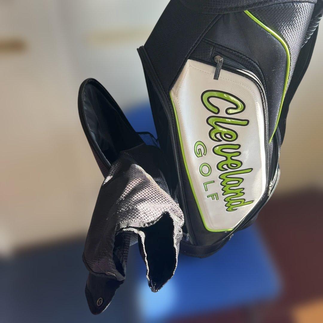 Cleveland Golf キャディバッグ ブラック/ホワイト/グリーン