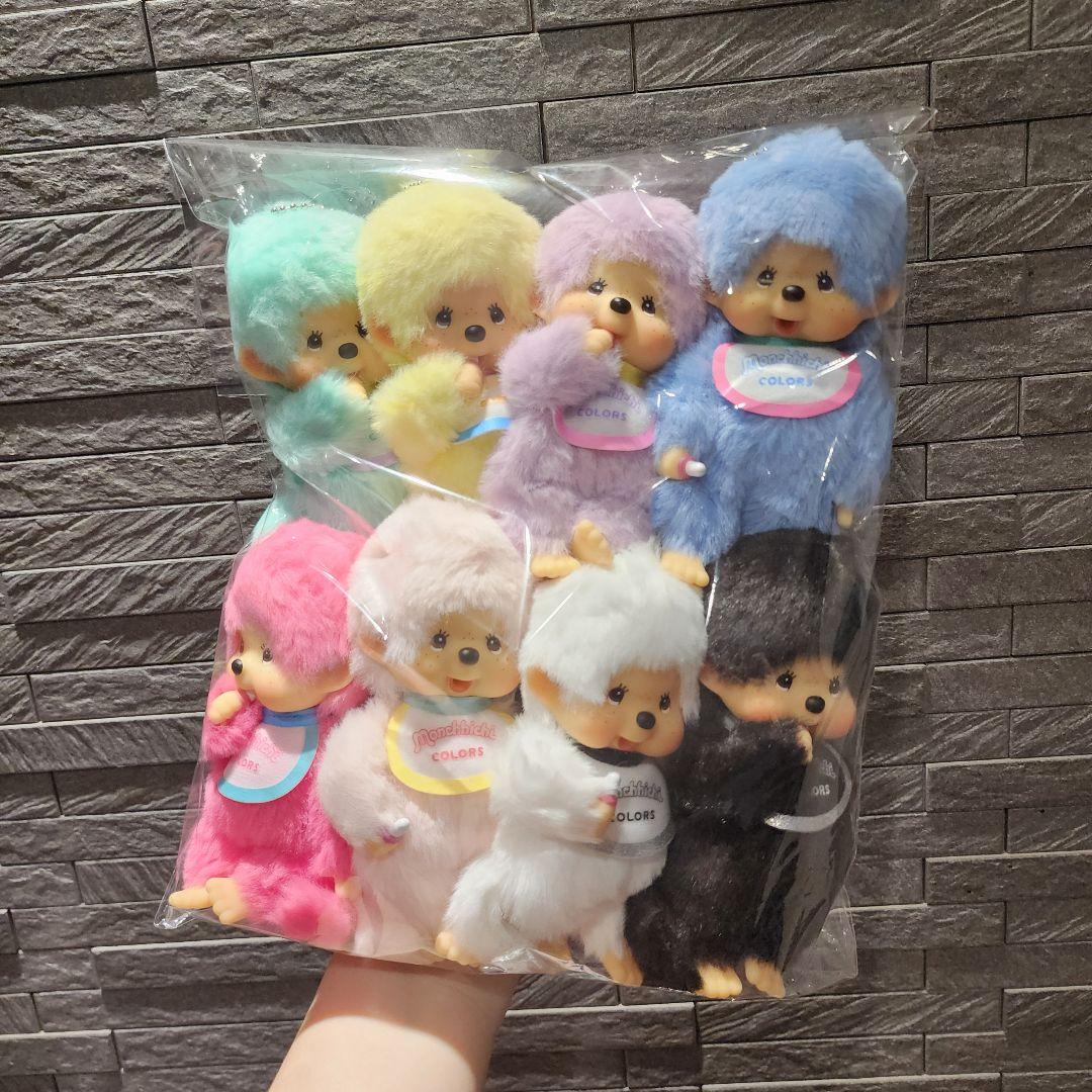 正規品全員可愛いモンチッチCOLORSカラーズキーチェーン８点セットコンプリート