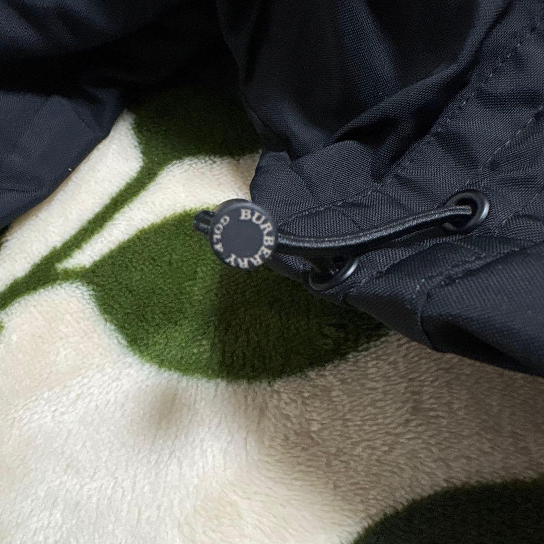 美品 バーバリーゴルフ 2WAY ナイロンジャケットコート 黒 サイズ1 S相当