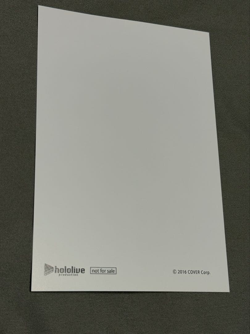 ホロライブ　白上フブキ　直筆サインポストカード2枚セット