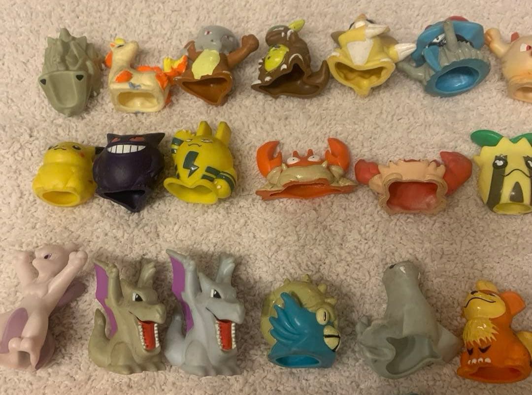 【希少】レトロ　大量！お得！ポケモン　指人形　ソフビ　172体　クリア　初期
