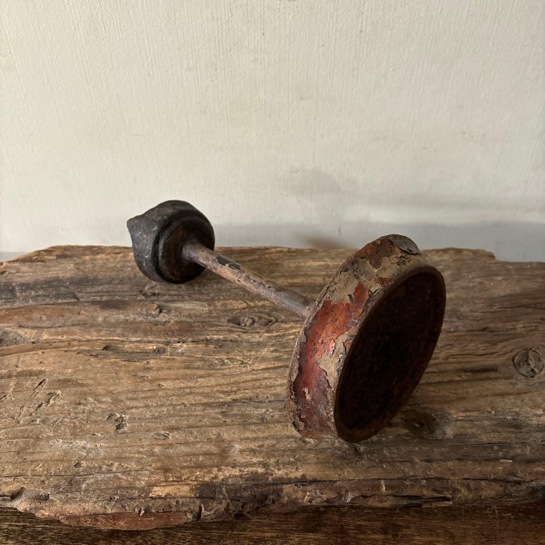 古い燭台　キャンドルスタンド.燈火器.李朝.古美術.古民具.韓国.古道具.骨董