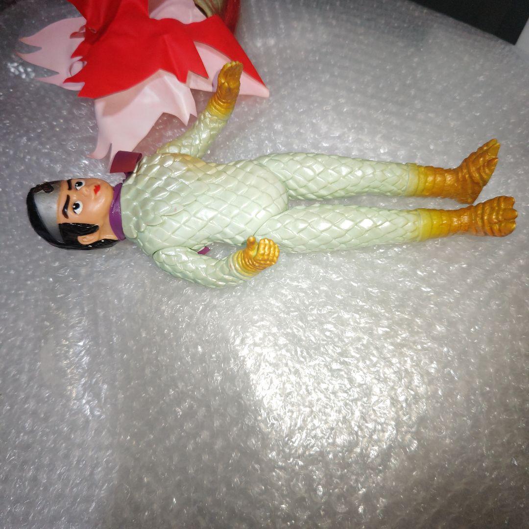 旧バンダイ　変身忍者嵐　面取れ　ソフビ　32cm　現状品