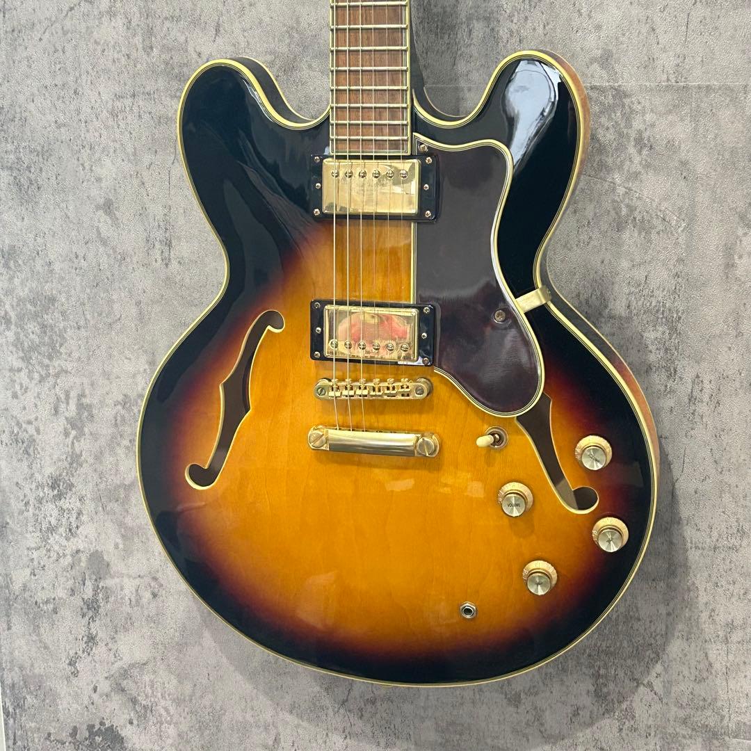 美品 シェラトンⅡ Epiphone セミアコースティックギター サンバースト