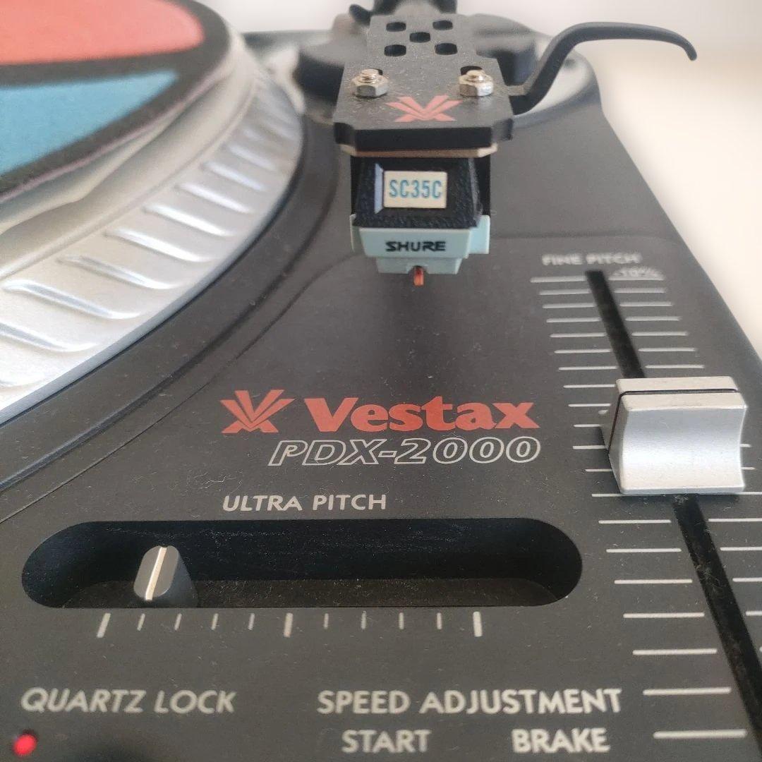 ターンテーブル　Vestax PDX-2000 2台　DJ レコードプレイヤー