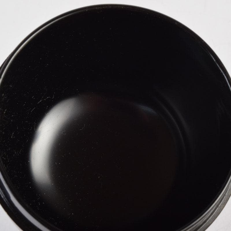 茶道具　輪島塗　岡本陽斎作　忍彫沈金　棗　共箱　V　9074