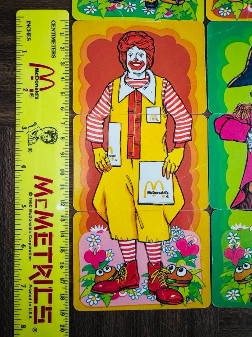 1980 アメリカ　マクドナルド　紙もの　カード ゲーム ディスプレイ　激レア