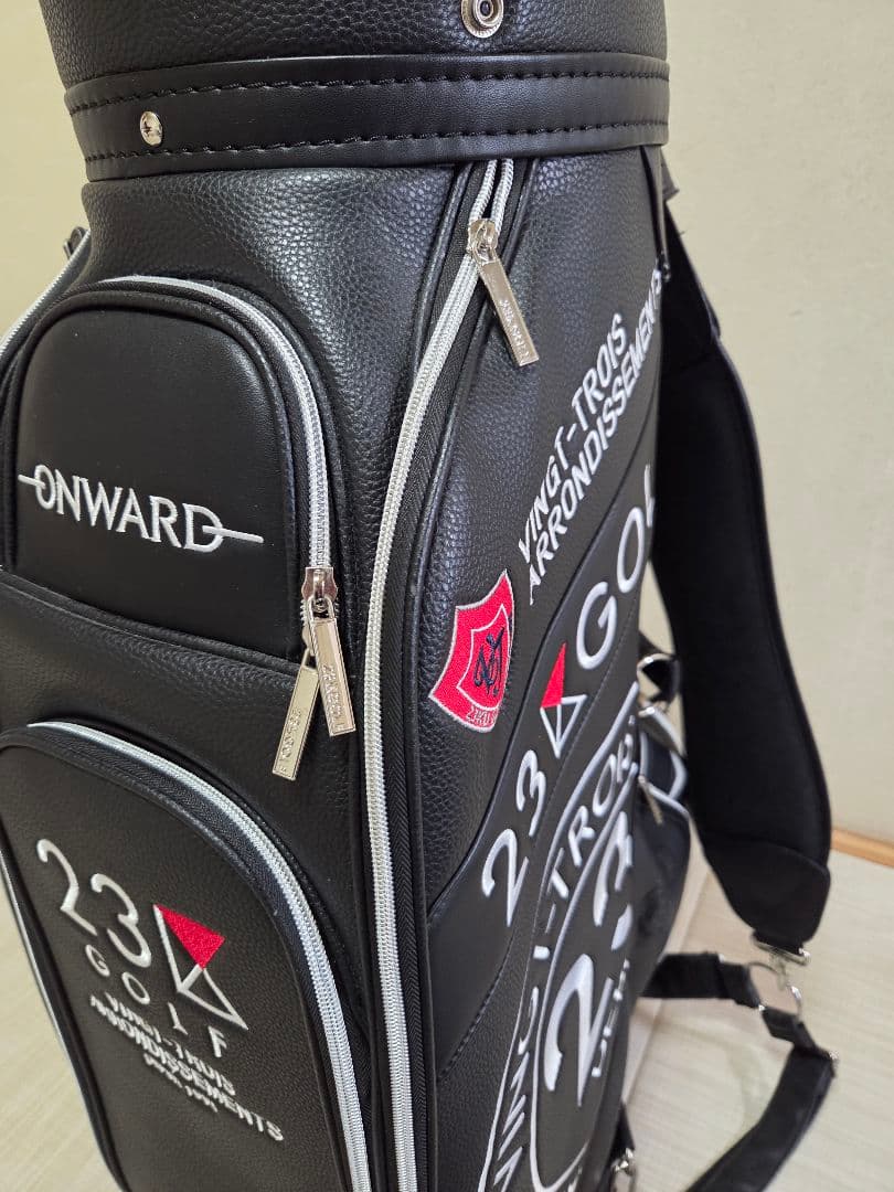 ゴルフ　キャディバッグ　23区ゴルフ　ツアータイプ【希少ド迫力！】(おまけ付き)