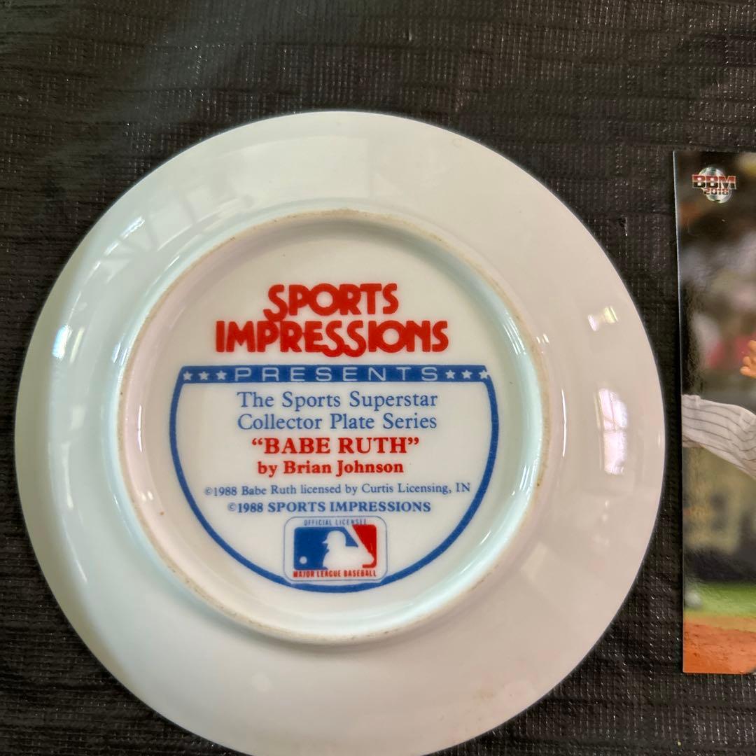 レアBabe Ruth Mickey Mantle Plate 3種 ヤンキース