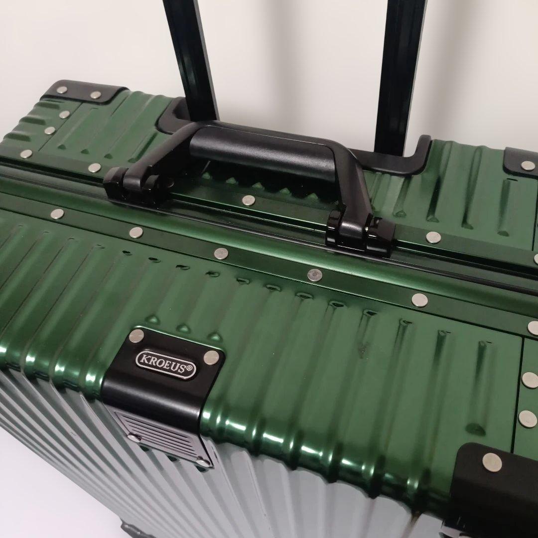 Kroeus (クロース) キャリーケース ダブルキャスター グリーン系