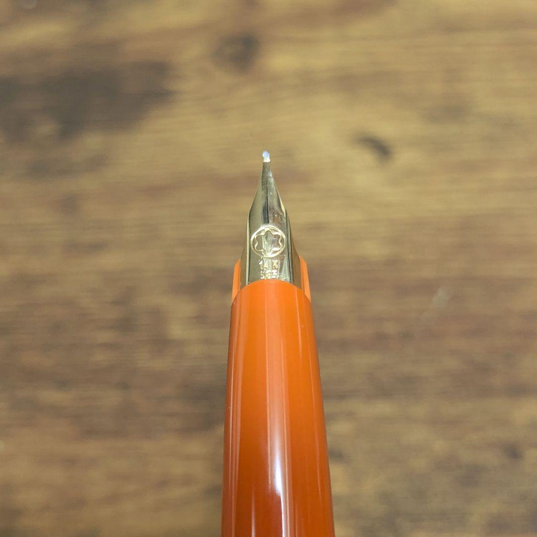 【モンブラン廃版】万年筆 ジェネレーション オレンジ　F字　14K