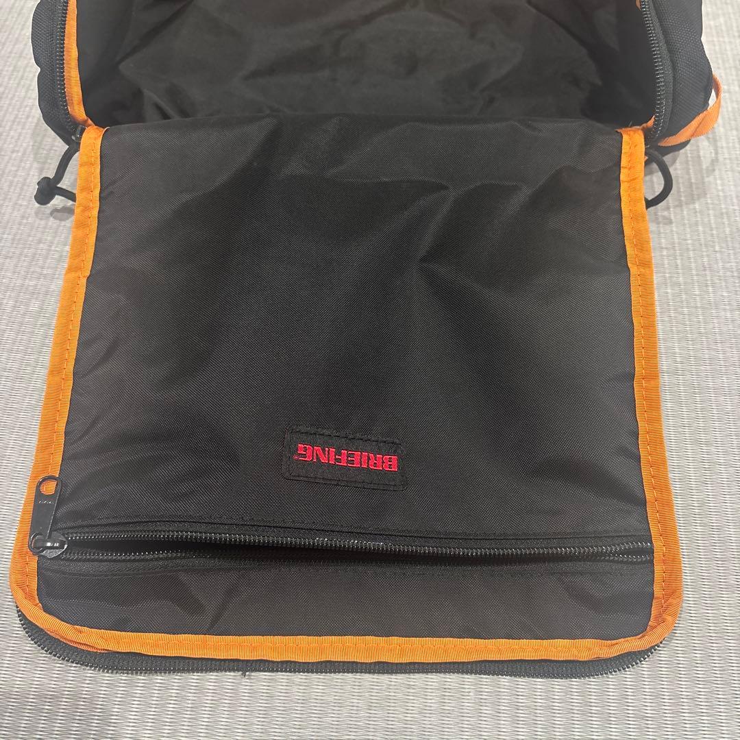 BRIEFING シューズケース　ブラック/オレンジ