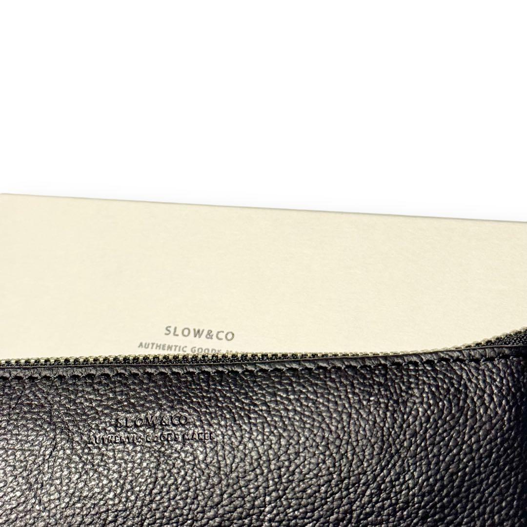 未使用品！ SLOW スロウ ペンケース 筆箱 レザー 本革 ブラック 黒 本革