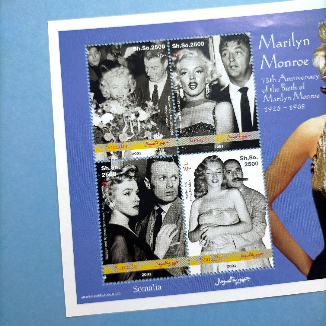 2967 外国切手 ソマリア 2001年魅惑的な女優マリリンモンロー写真集シート