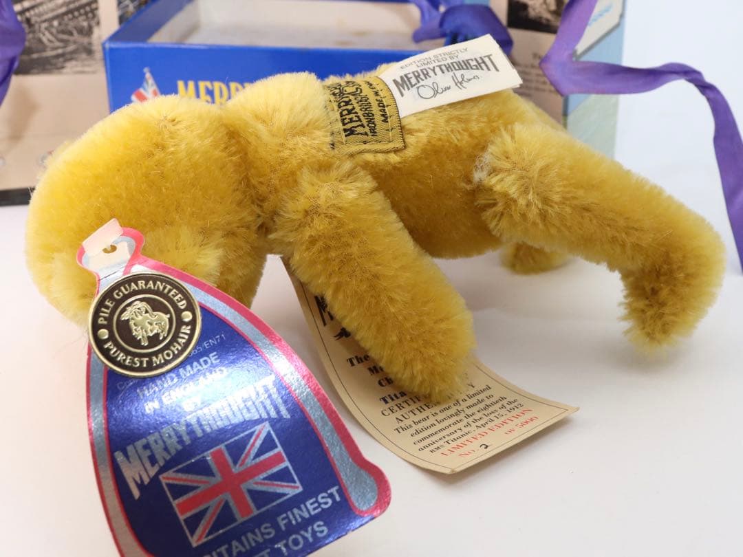 Merrythought タイタニックベア 限定版NO，0002 / 5,000