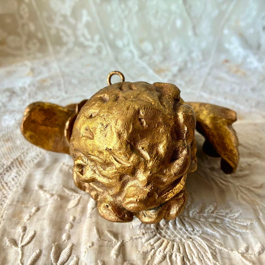 天使オブジェ　ウォールデコレーション　壁掛けオーナメント　フランスアンティーク