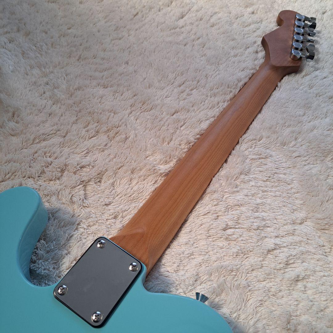 テレキャスターエレキギター　ローステッドメイプルネック ステンレス製フレット