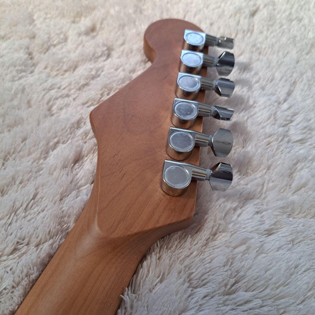 テレキャスターエレキギター　ローステッドメイプルネック ステンレス製フレット