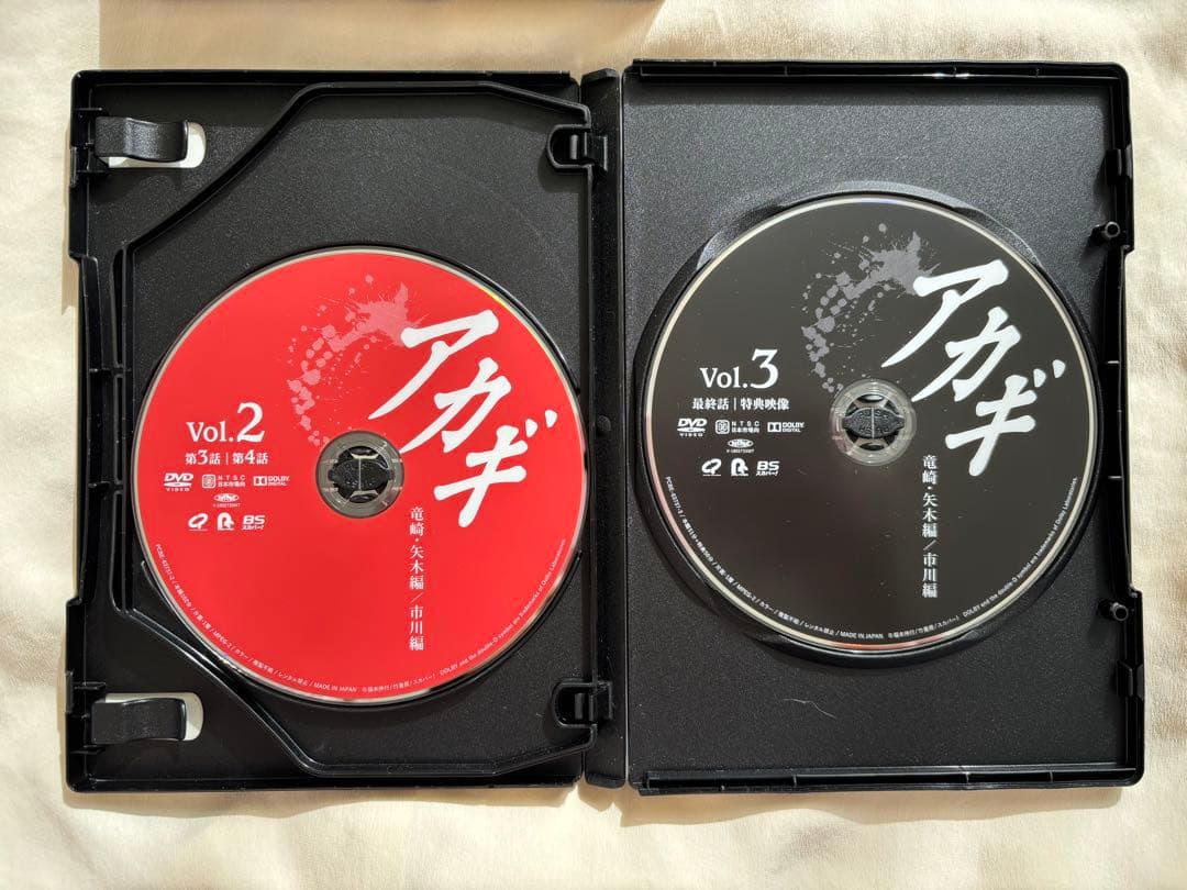 【開封済】アカギ 竜崎・矢木編/市川編　【未開封】鷲巣麻雀完結編