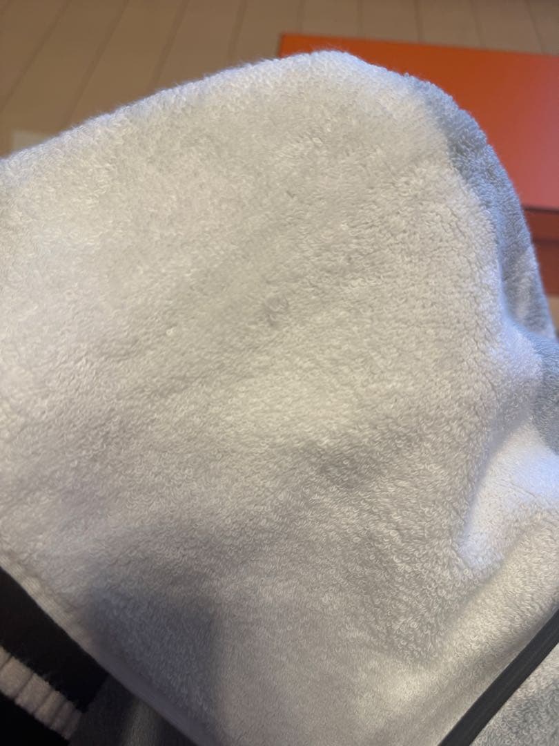 エルメス グレー ホワイト バスタオル