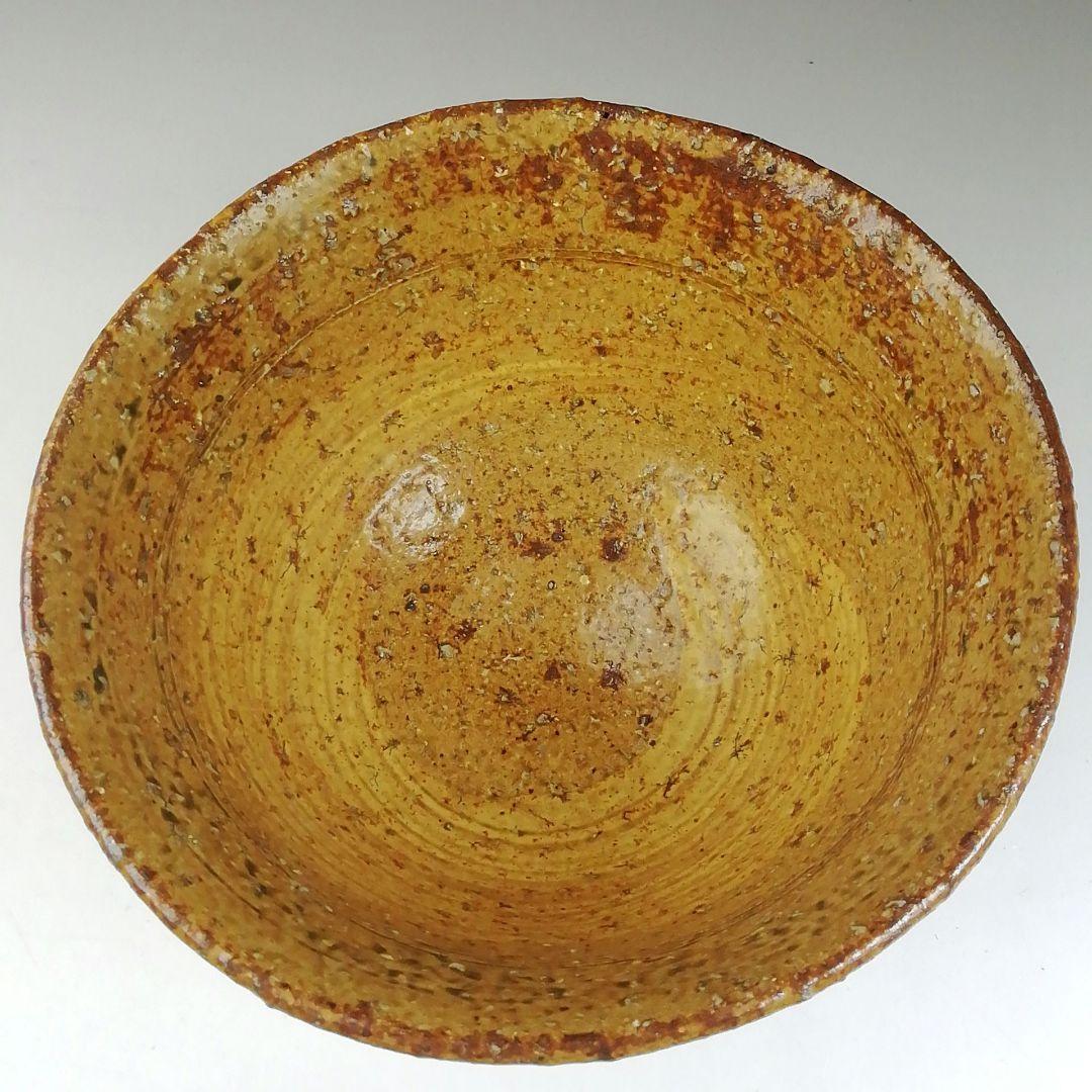 Ｔ４１１　茶碗　『伊羅保茶碗』　『宇田佐平 造』　共箱　抹茶碗　茶道具