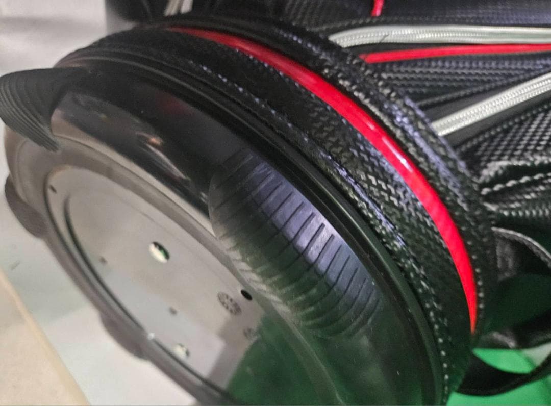 新品未使用展示品/最新XXIO ゴルフ高級キャディバッグ ブラック/レッド