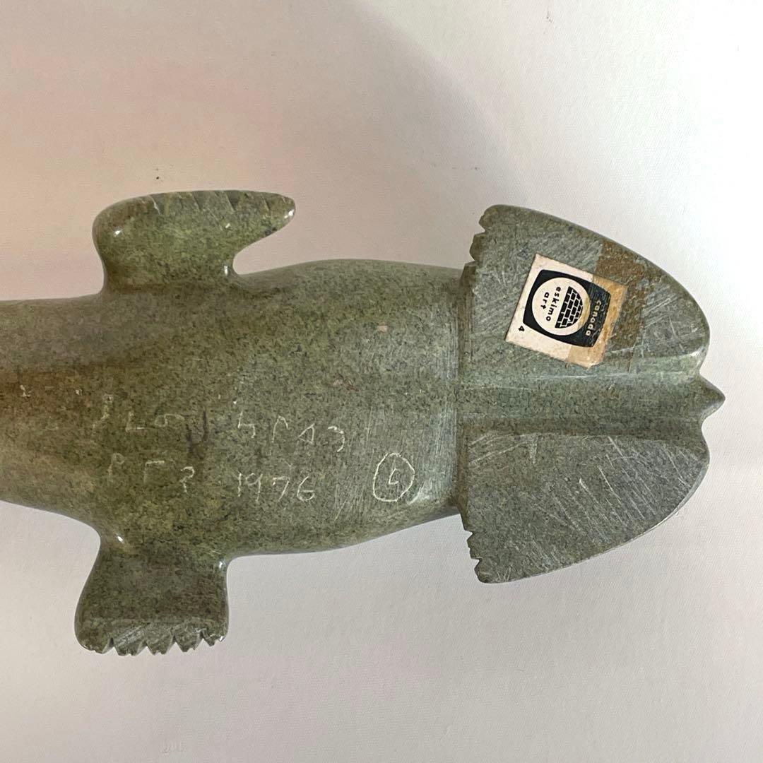 70‘s ヴィンテージ カナダ イヌイット ソープストーン フォークアート