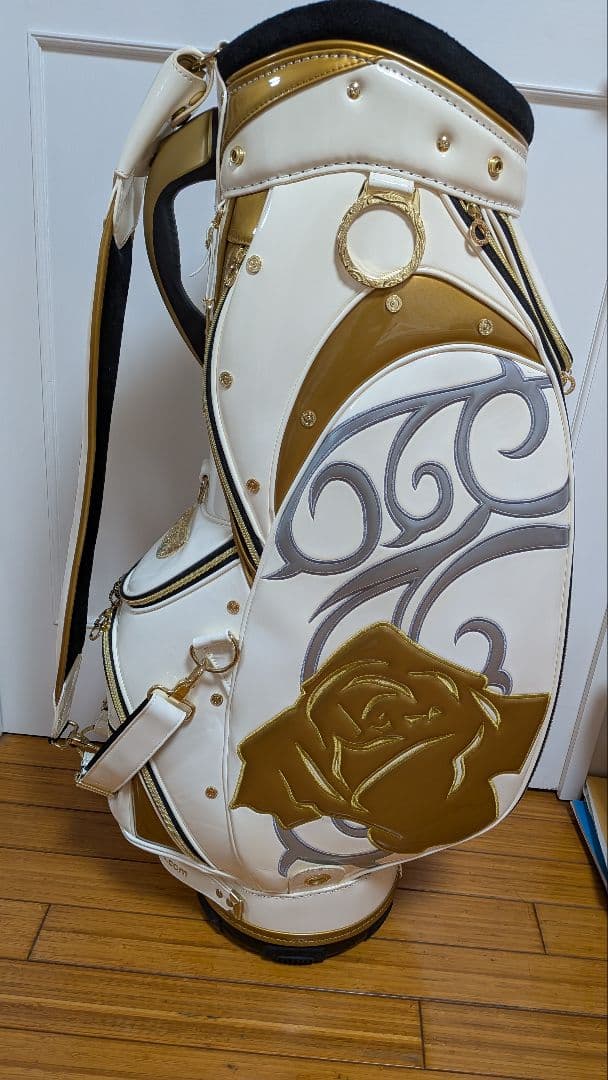 CRAZY スタンド式キャディバッグ「ローズ＆バタフライ」モデル