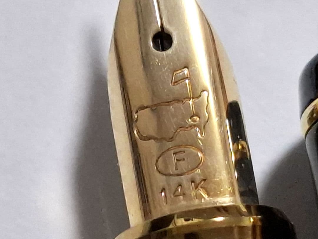 希少　未使用　マスターズ　masters 万年筆　14K　F　細字